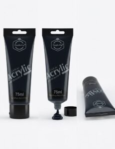 انبوبة الوان اكريلك لون أسود 75مللي