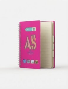 A5 نوت بوك سلك لون بينك مقاس