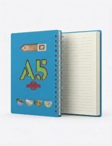 A5 نوت بوك سلك لون لبني مقاس