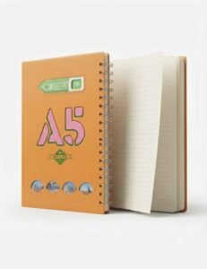 A5 نوت بوك سلك لون اورانج مقاس